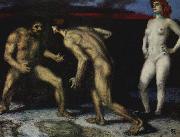 Franz von Stuck Der Kampf ums Weib oil